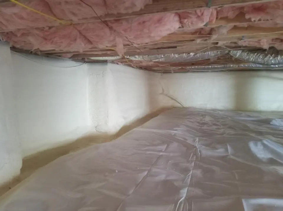 Crawl space encapsulation with closed-cell spray foam for Roof Maintenance in Pacifica